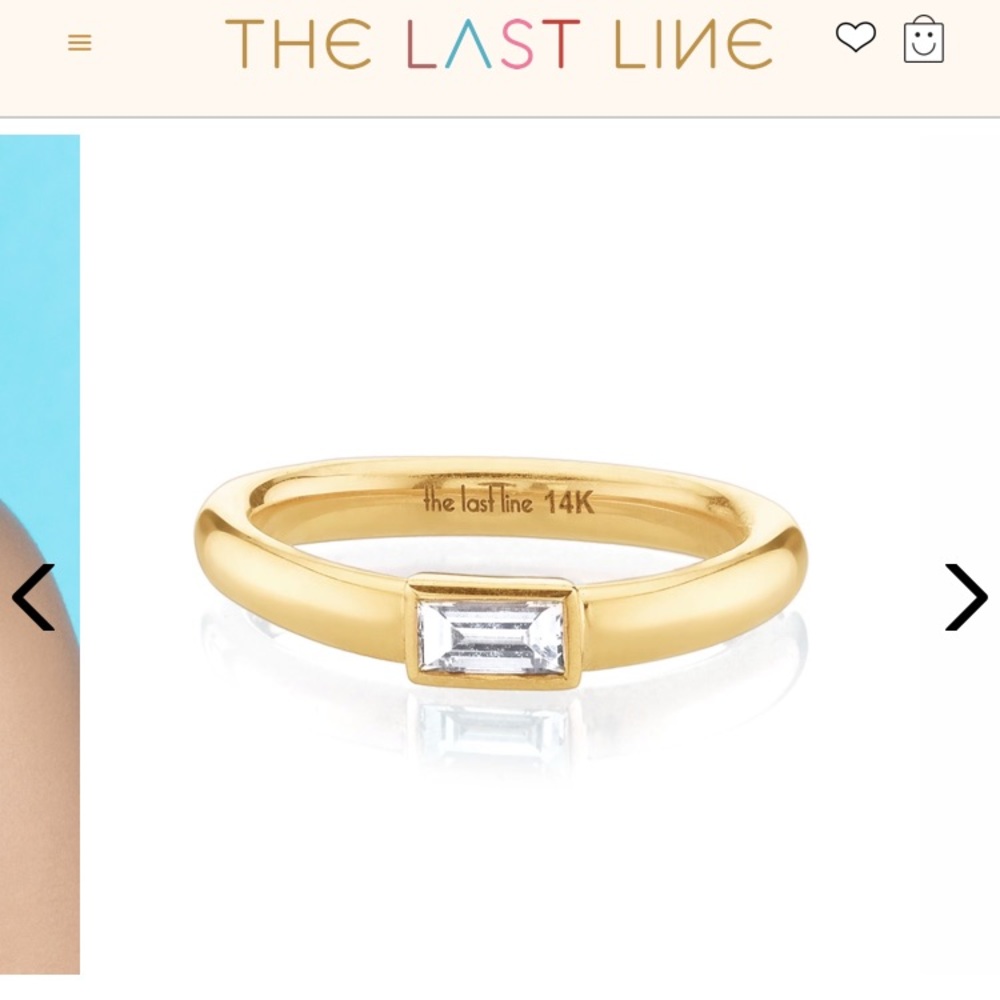 Diamond Bezel Baguette Ring